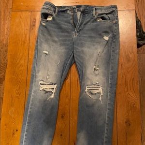 Pair of American eagle slim jeans